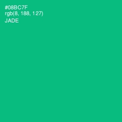 #08BC7F - Jade Color Image