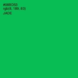 #08BD53 - Jade Color Image