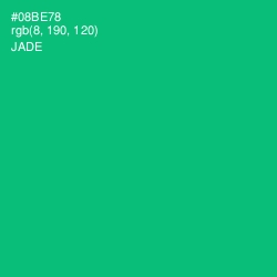 #08BE78 - Jade Color Image