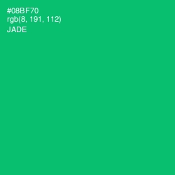 #08BF70 - Jade Color Image