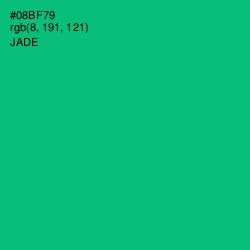 #08BF79 - Jade Color Image