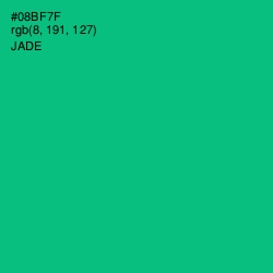 #08BF7F - Jade Color Image