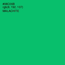 #08C06B - Malachite Color Image