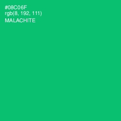 #08C06F - Malachite Color Image