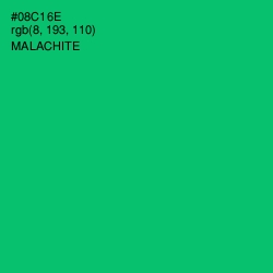#08C16E - Malachite Color Image