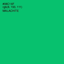 #08C16F - Malachite Color Image