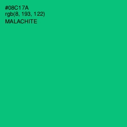 #08C17A - Malachite Color Image