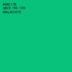 #08C17B - Malachite Color Image