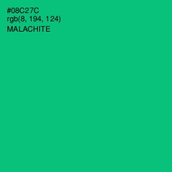 #08C27C - Malachite Color Image