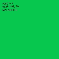 #08C74F - Malachite Color Image