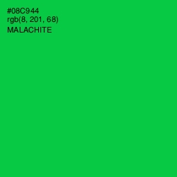 #08C944 - Malachite Color Image