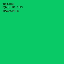 #08C966 - Malachite Color Image
