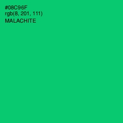 #08C96F - Malachite Color Image