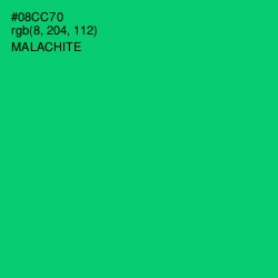 #08CC70 - Malachite Color Image