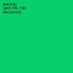 #08CE6C - Malachite Color Image