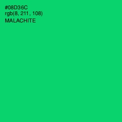 #08D36C - Malachite Color Image