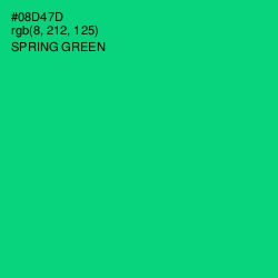 #08D47D - Spring Green Color Image