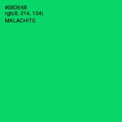 #08D668 - Malachite Color Image