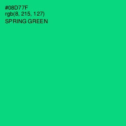 #08D77F - Spring Green Color Image