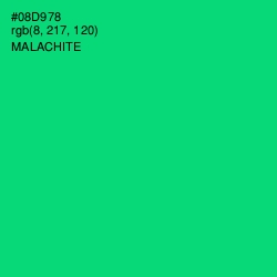 #08D978 - Malachite Color Image