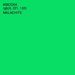 #08DD66 - Malachite Color Image