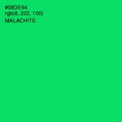 #08DE64 - Malachite Color Image
