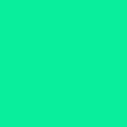 #08EE9D - Caribbean Green Color Image