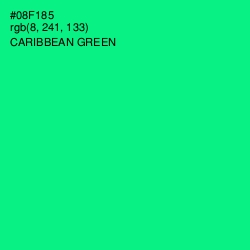 #08F185 - Caribbean Green Color Image