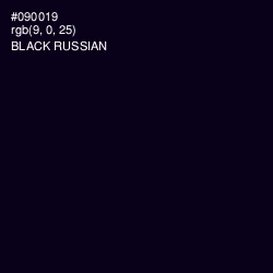 #090019 - Black Russian Color Image