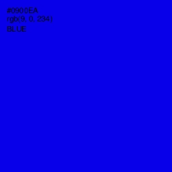 #0900EA - Blue Color Image