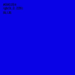 #0902E4 - Blue Color Image