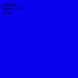 #0902EE - Blue Color Image