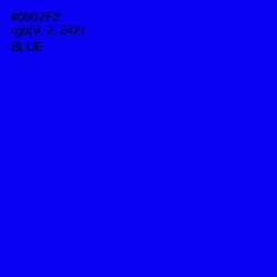 #0902F2 - Blue Color Image