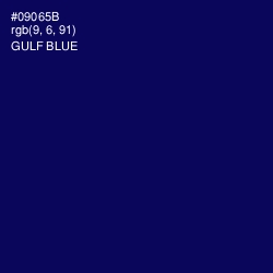 #09065B - Gulf Blue Color Image