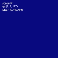 #09097F - Deep Koamaru Color Image