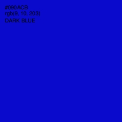 #090ACB - Dark Blue Color Image