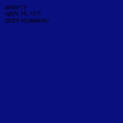 #090F7F - Deep Koamaru Color Image