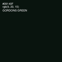 #09140F - Gordons Green Color Image