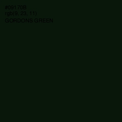 #09170B - Gordons Green Color Image