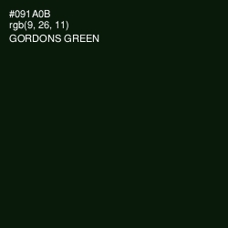 #091A0B - Gordons Green Color Image