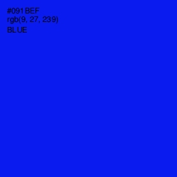 #091BEF - Blue Color Image