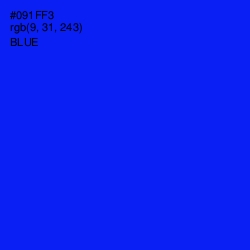 #091FF3 - Blue Color Image