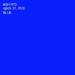 #091FFD - Blue Color Image
