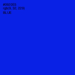 #0920E5 - Blue Color Image