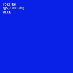 #0921E6 - Blue Color Image