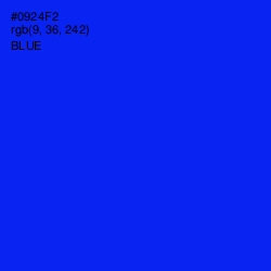 #0924F2 - Blue Color Image