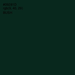 #09281D - Bush Color Image