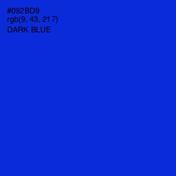 #092BD9 - Dark Blue Color Image