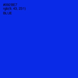 #092BE7 - Blue Color Image