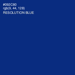 #092C80 - Resolution Blue Color Image